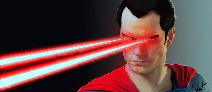 Superman  (Man Of Steel Laser wallpaper)