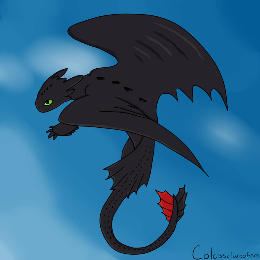 Toothless With Wind Toothless finished by Colossalwoofers on DeviantArt
