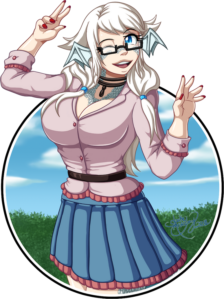 Blue Eyes White Dragon(girl) by dpsiko on DeviantArt