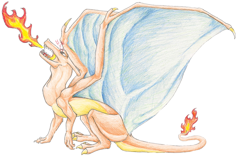 Charizard Writing TRADITIONAL: Charizard by JaziSnake on DeviantArt