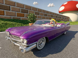 Wario's New Ride 3D Render