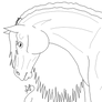 Free Horse Head Lineart