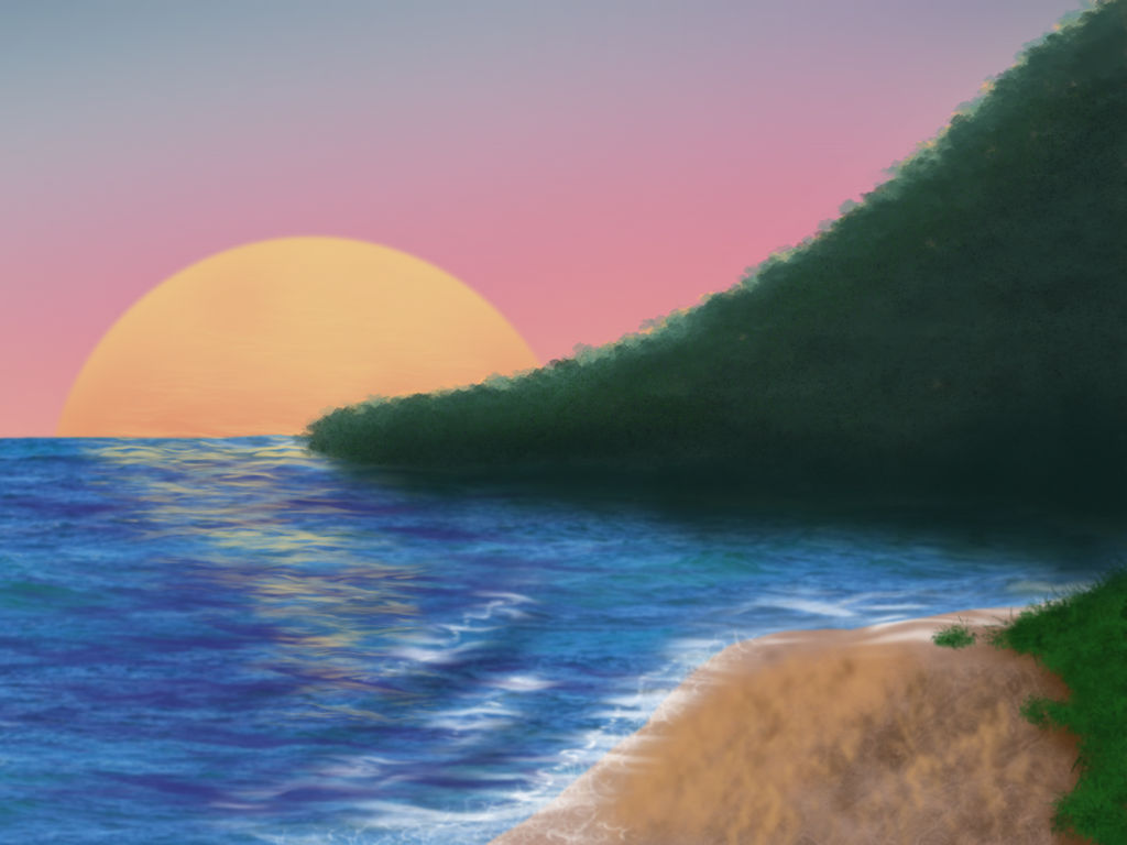 Beach Cove Background by AmeroseUnlimited on DeviantArt