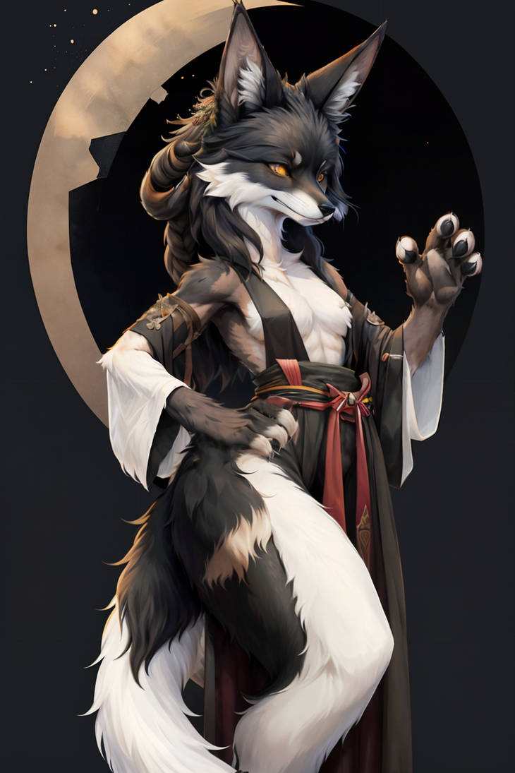 chinese furry wolf by shenmifangke on DeviantArt