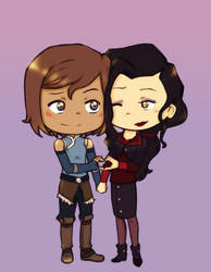 Korrasami Valentine by Katantoon