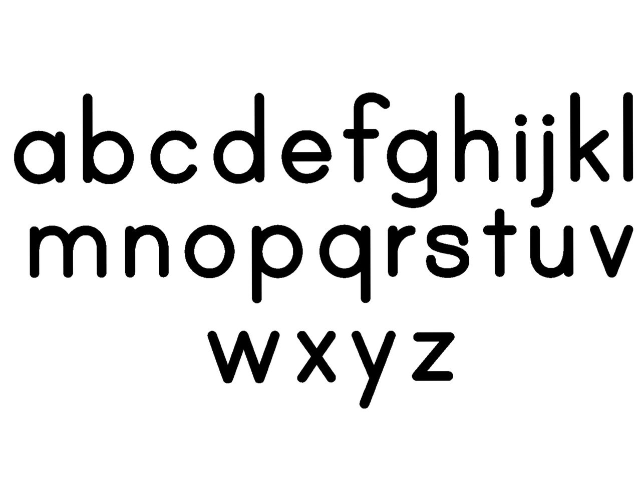 My Lowercase Font by AlphabetBrainzy on DeviantArt