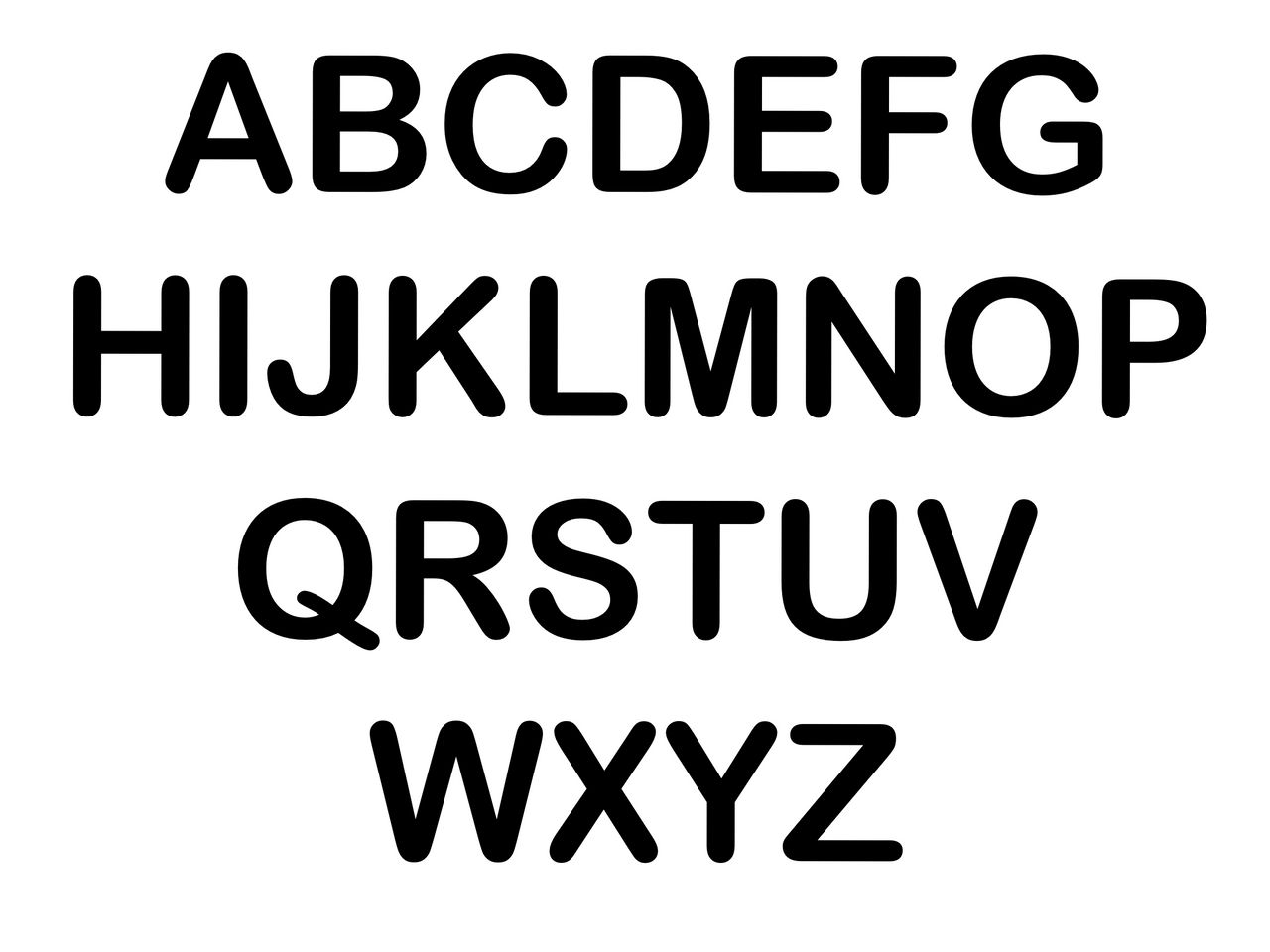 Arial Font by AlphabetBrainzy on DeviantArt