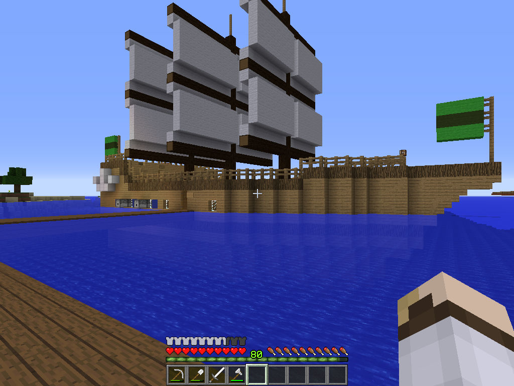 Minecraft Sea Rover Closer Look at Sailing Ship in my Minecraft World by SableUnstable on ...
