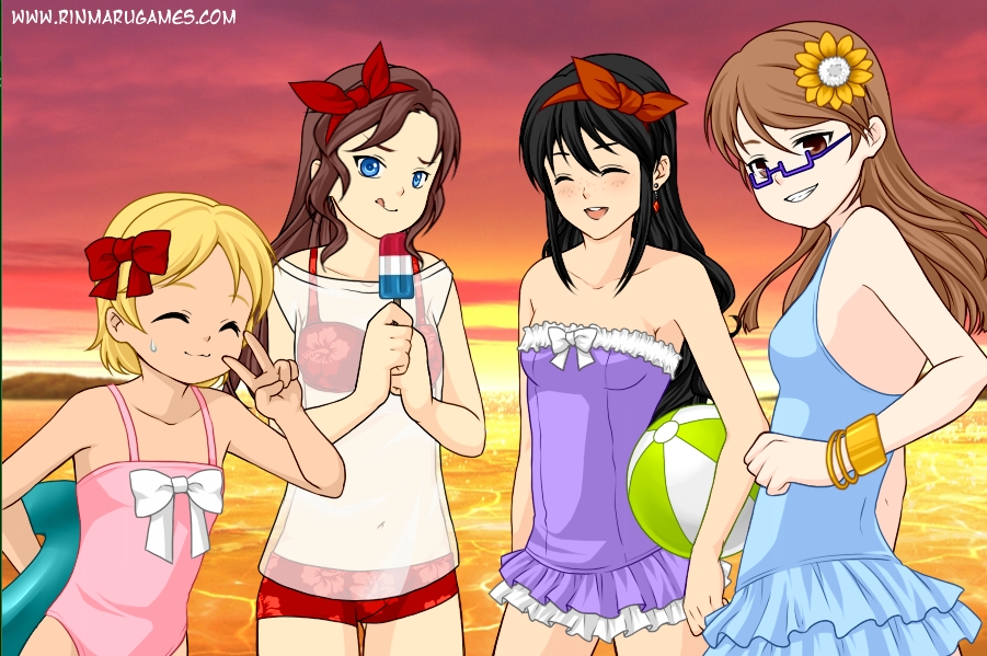 Anime Summer Girls Dress Up Flash Game by SableUnstable on DeviantArt