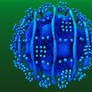 Blaue Zelle 3D Fractal