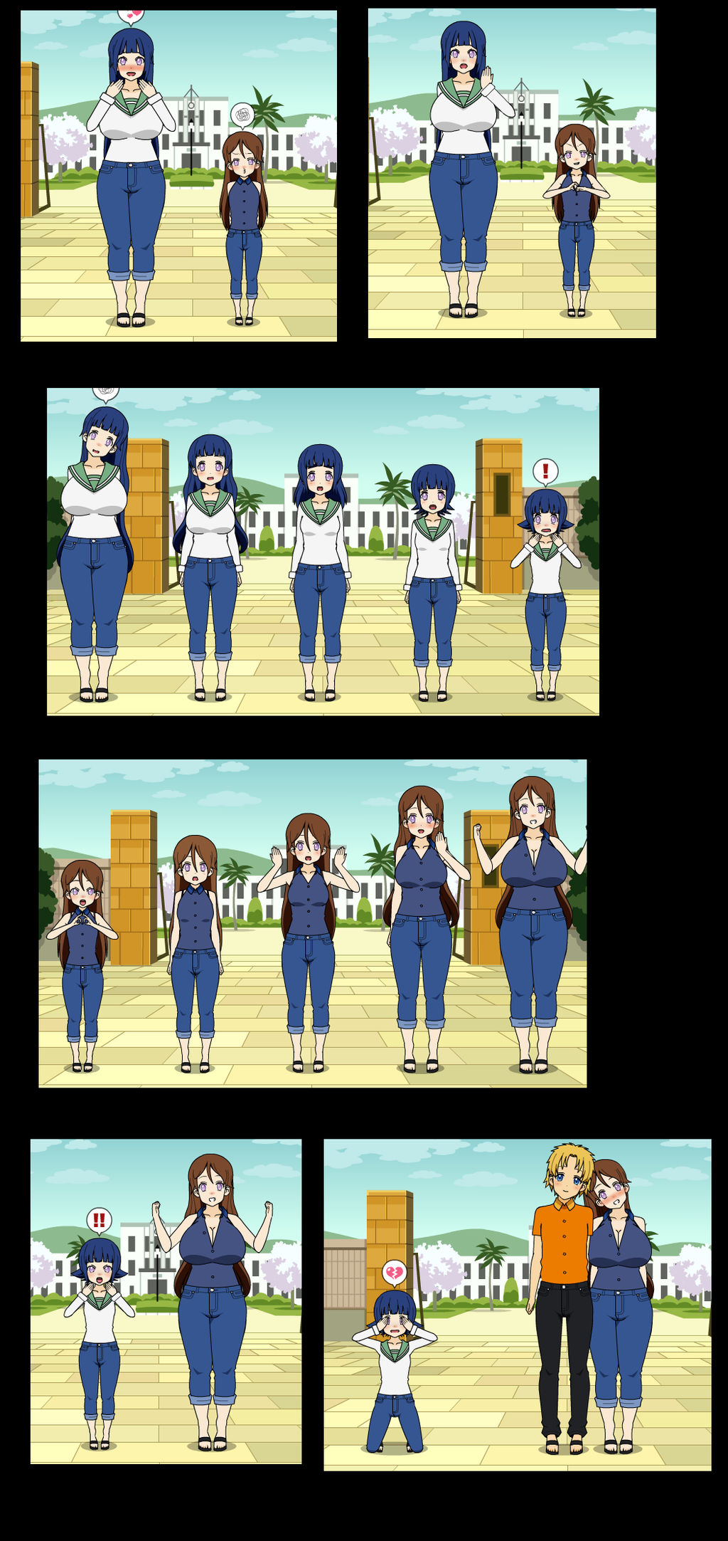 Hyuuga Sister Age Swap by Dracoknight545