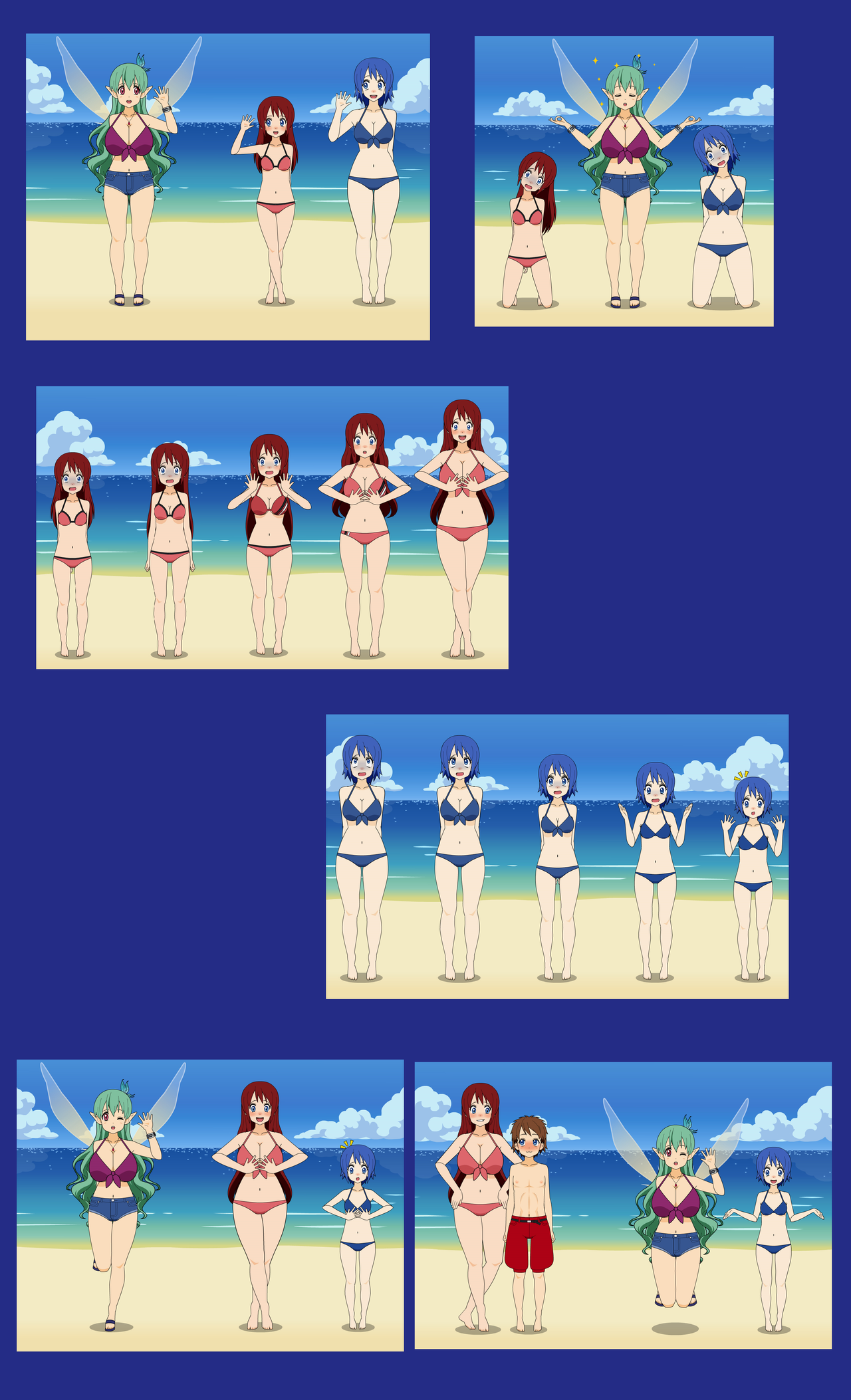 Kingdom Hearts Age Swap Comic Kairi And Aqua by Dracoknight545 on
