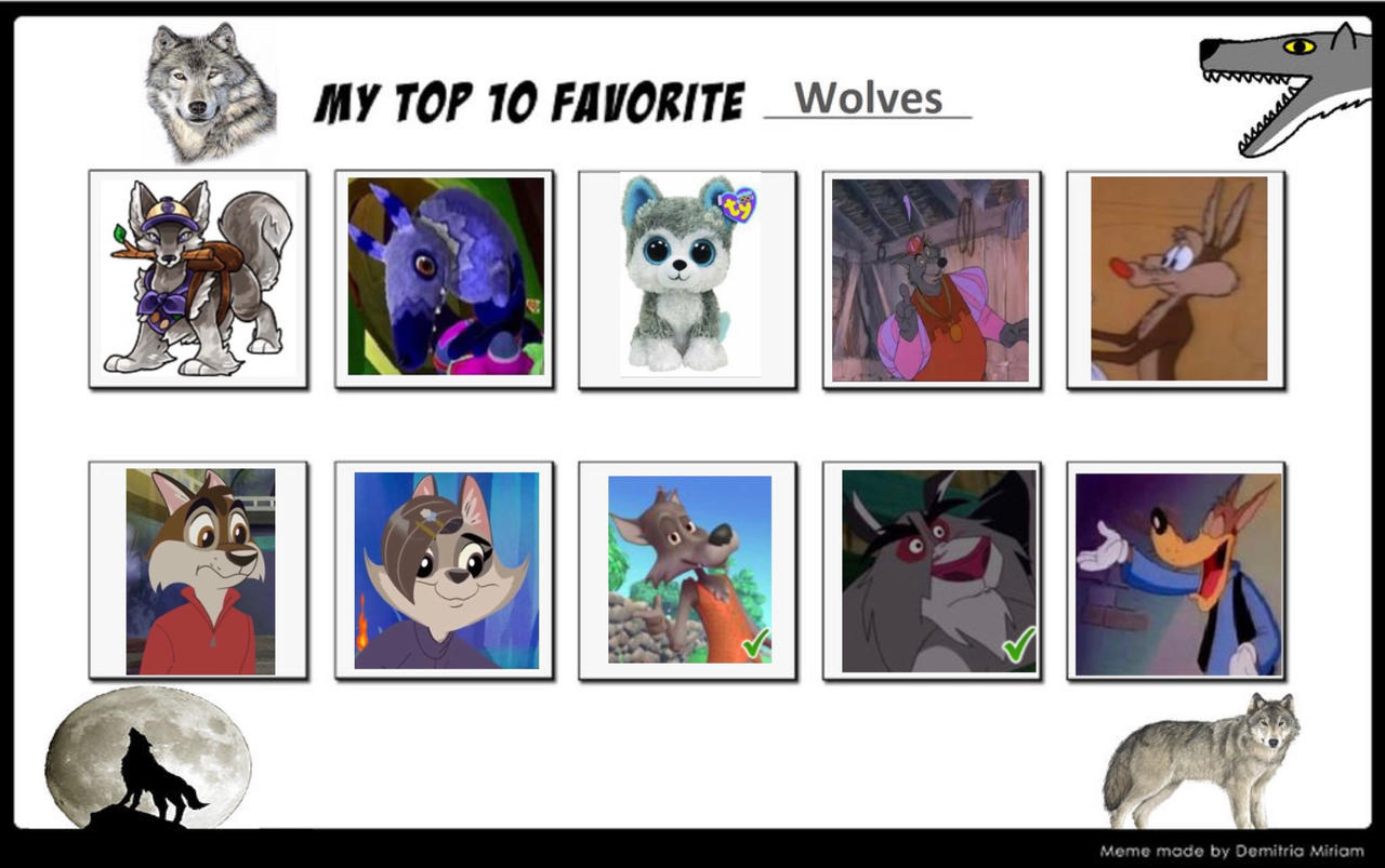 My Top 10 Wolf by darina3 on DeviantArt