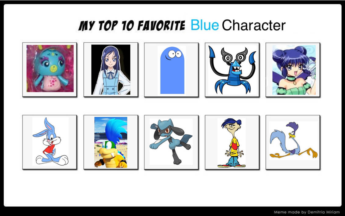My Top 10 Blue Character by darina3 on DeviantArt