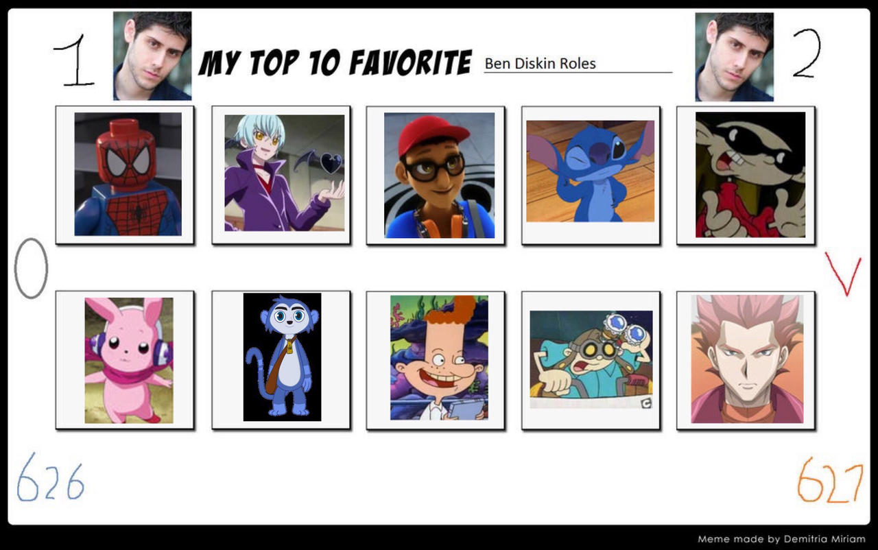 My Top 10 Benjamin Diskin by darina3 on DeviantArt