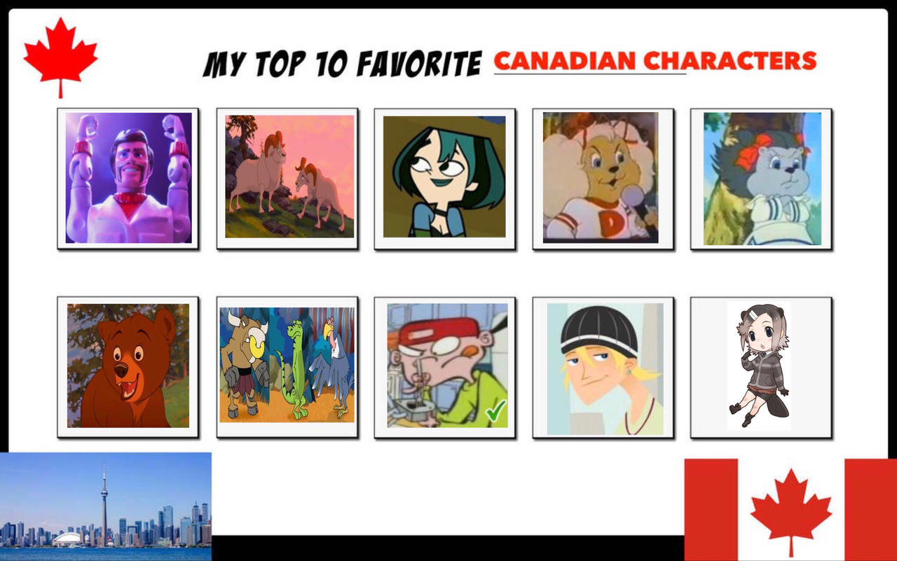 Canadian Characters My Top 10 Canada Character by darina3 on DeviantArt
