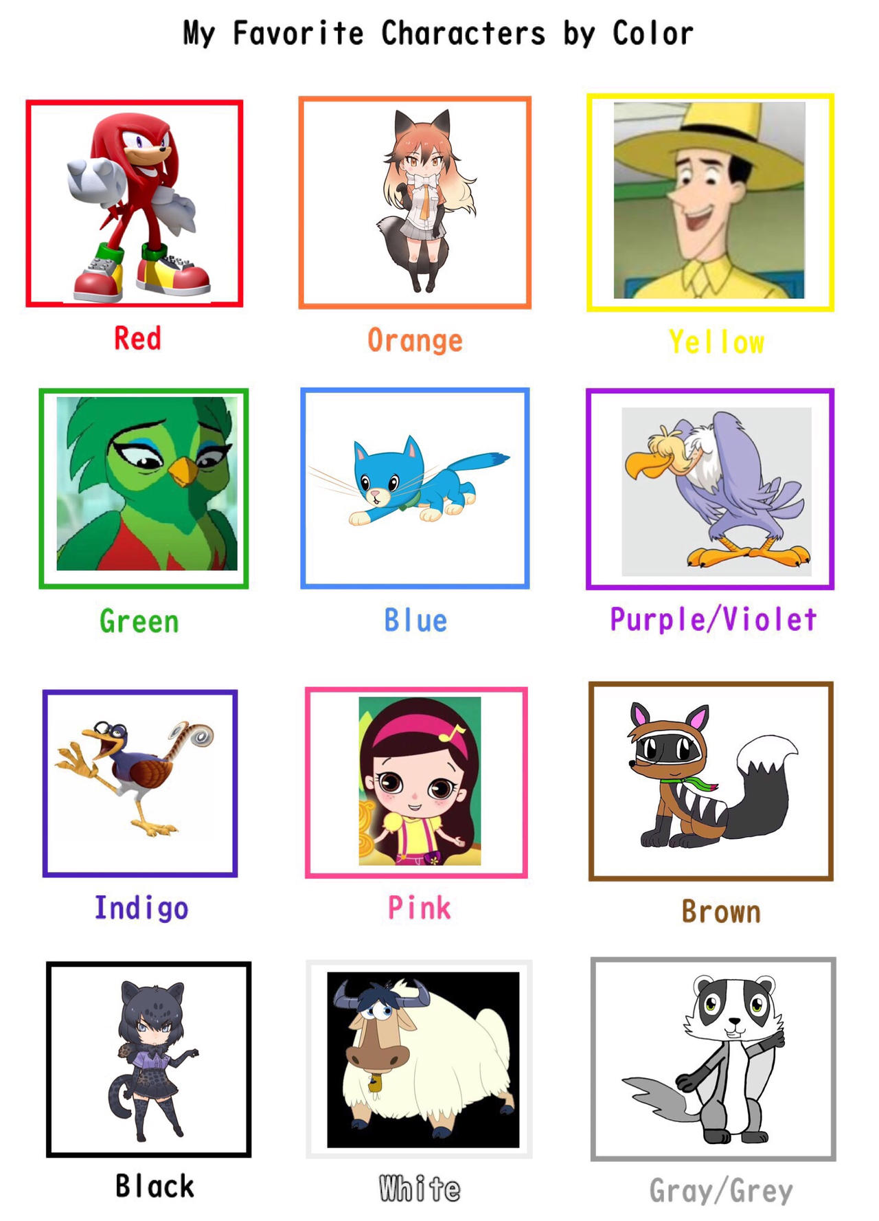All Characters Color My Favorite Character By Color by darina3 on DeviantArt