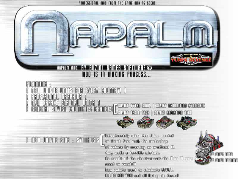 Napalm Mod - Technology Screen