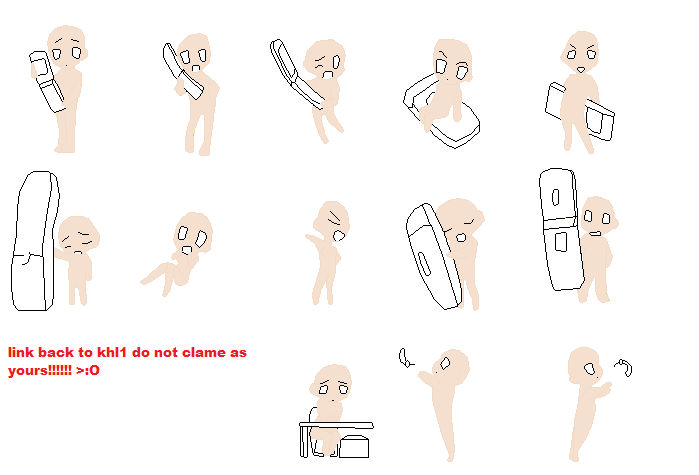Phone Base Deviantart chibi cell phone base by khl1 on DeviantArt