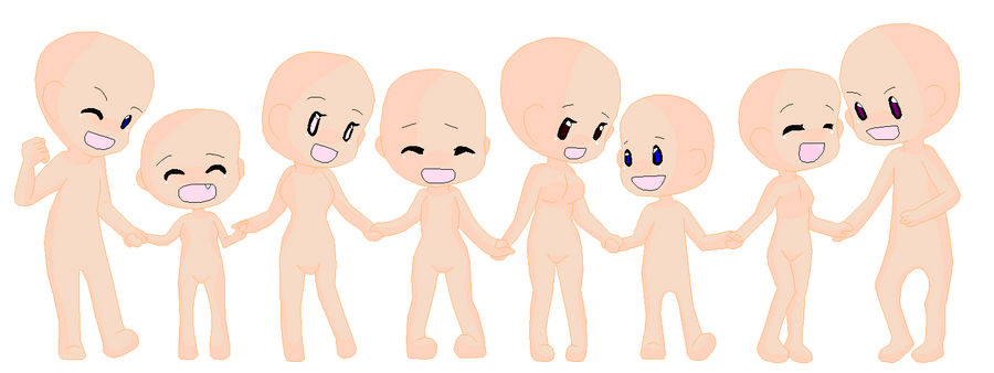chibi base holding hands by khl1 on DeviantArt
