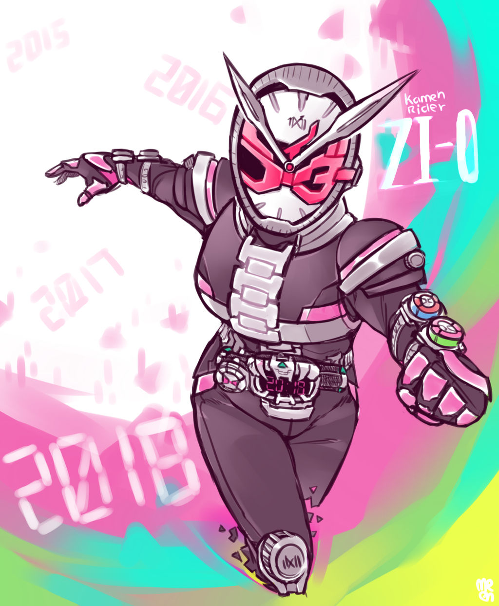 Kamen Rider Zi-O -- Sketch by MeensArts
