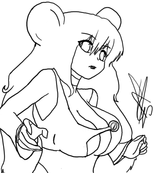 Malory. lineart-