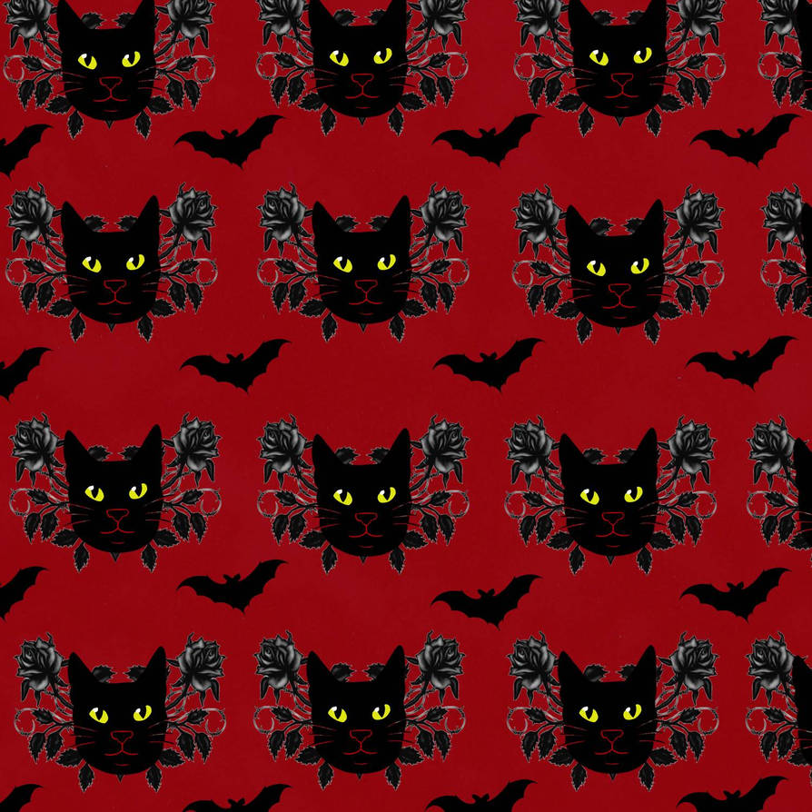 Batty Midnight Wallpaper by TheSpookyCatLady on DeviantArt