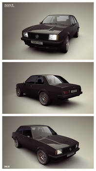 Opel Ascona Render Three