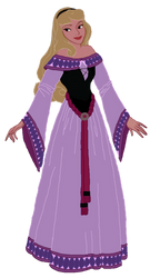 My redesign of Aurora's peasant dress (Version 1)