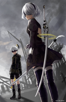 Nier Automata: 2B and 9S