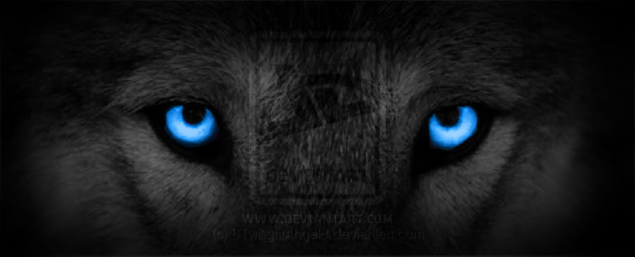 Blue Werewolf Eyes