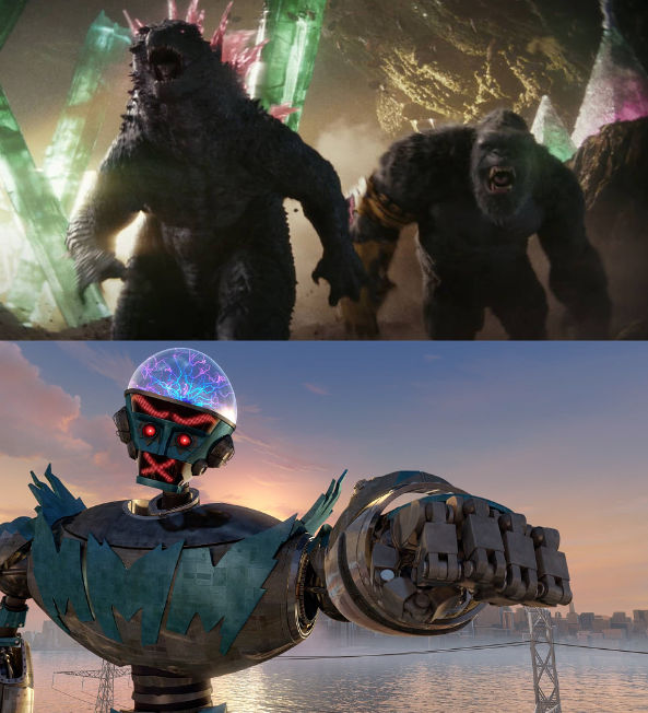 Godzilla And Kong VS Mega-Megamind by FORDLORDTORD1 on DeviantArt