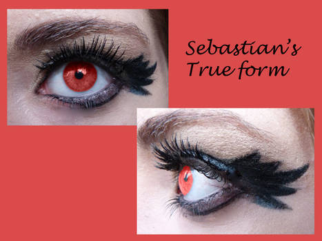 Sebastian's true form inspired makeup