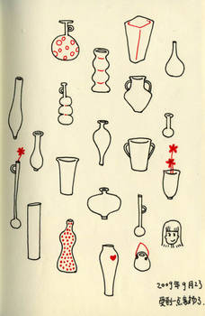 bottles and vases