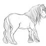 Free Draft Mare Lineart