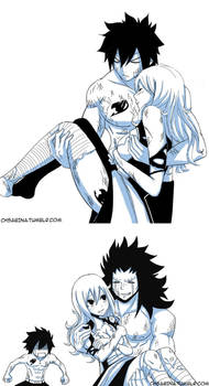 Carrying Juvia by Chsabina