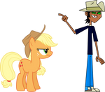 Applejack VS Manitoba Smith by Lilothestitch