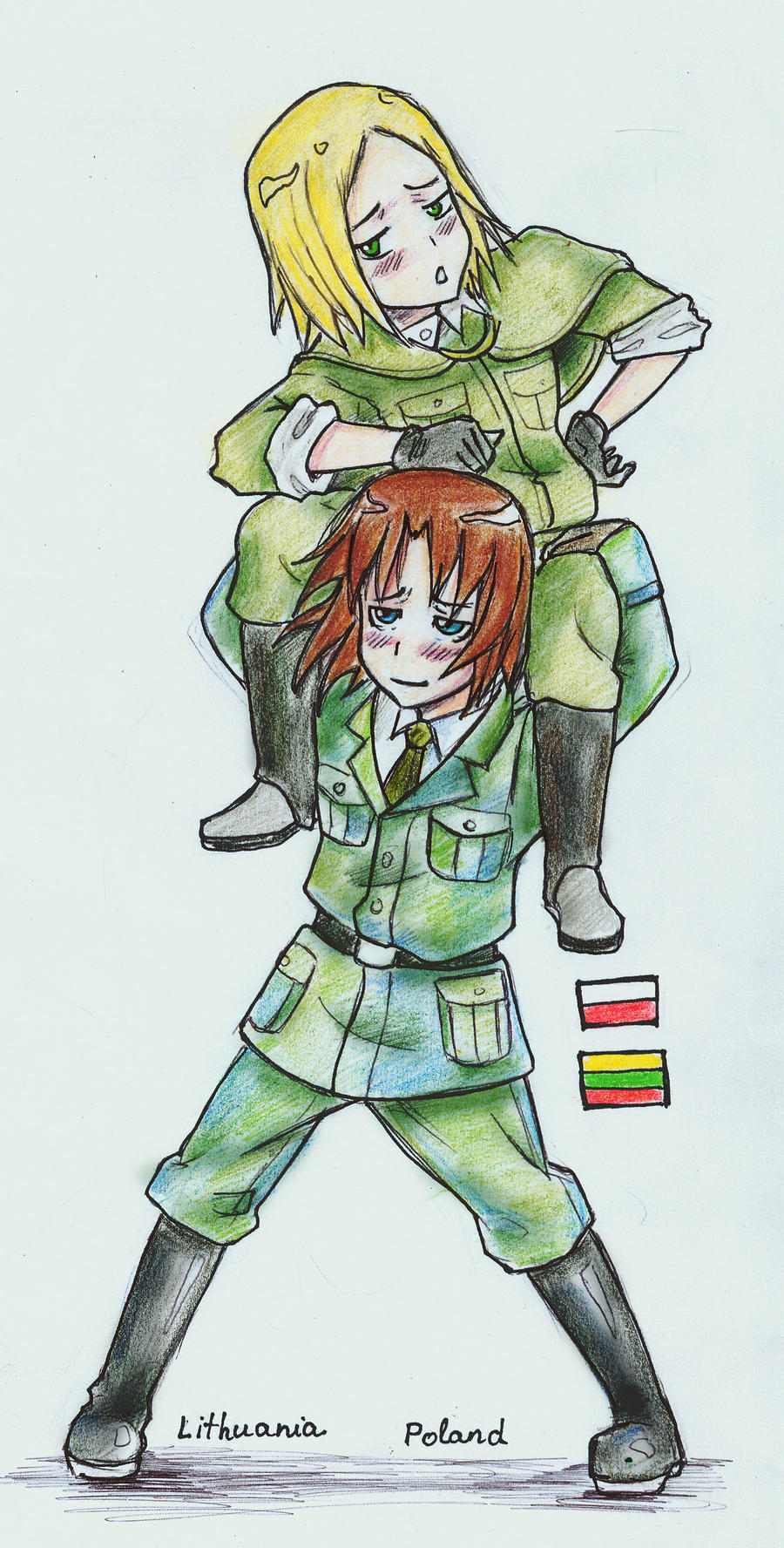 Lithuania Poland - hetalia