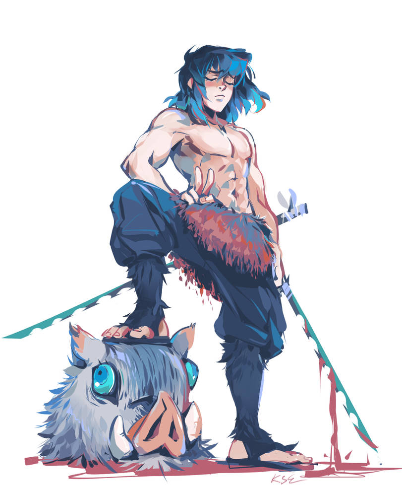 inosuke hashibira by Kanda3egle on DeviantArt