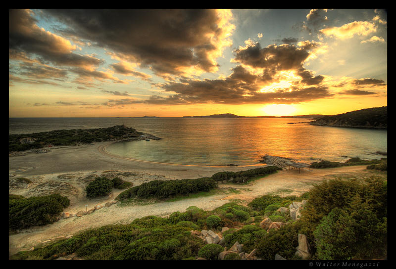 Sunset at Punta Molentis