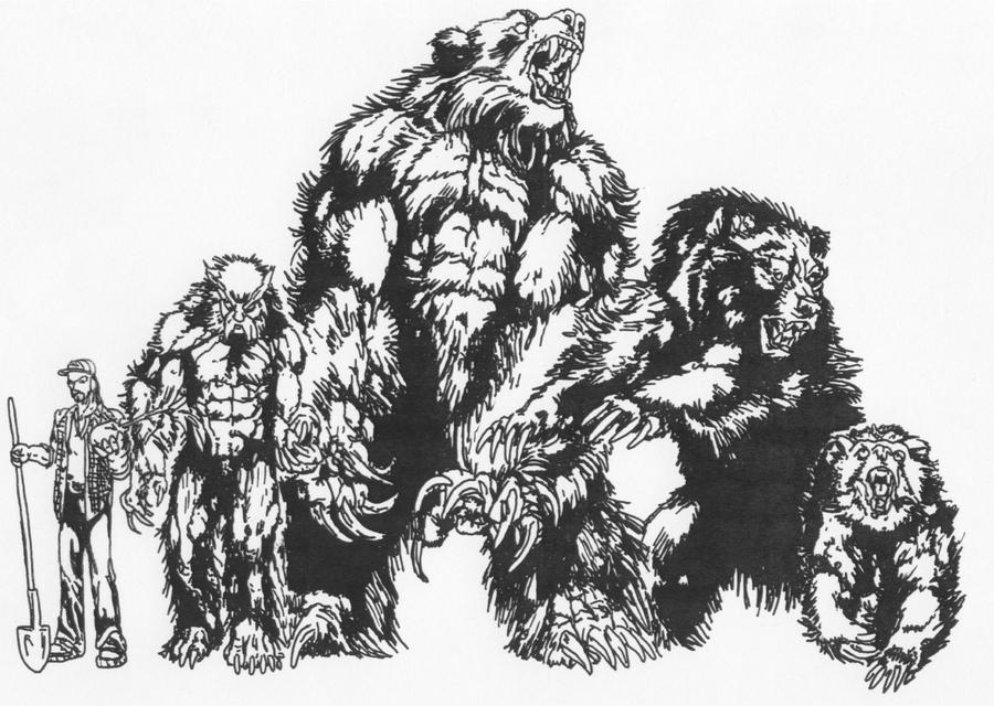 Werebear Forms by Stonegate on DeviantArt