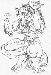 Wolfsbane in Werewolf Form by Ranzab