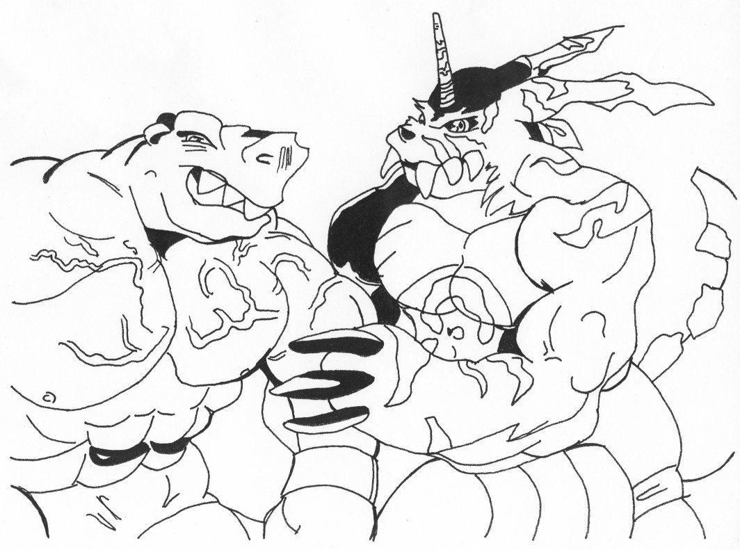Buff Digimon 3 by Wolfstar by Stonegate on DeviantArt