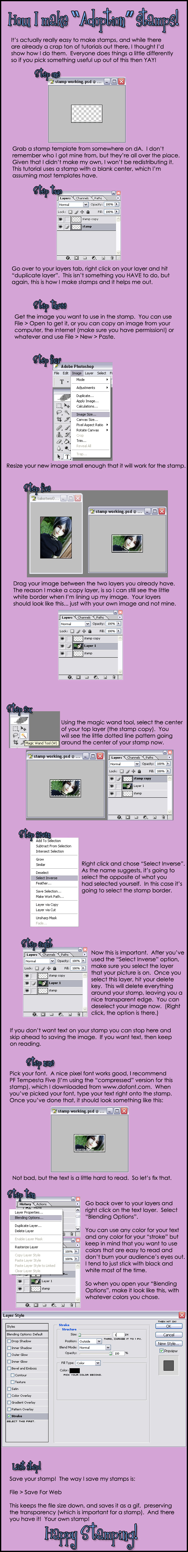 Stamp Templates and Tutorials by WDWParksGalStock on DeviantArt