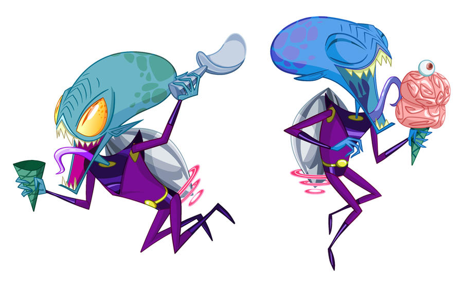 Pushfighter Deviantart Martians scream for brain ice cream - part 1 of 5 by pushfighter on ...