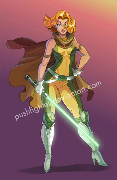 Pushfighter Deviantart COMMISSION: Jedi April O' Neil by pushfighter on DeviantArt