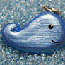 Metallic Blue Whale Necklace