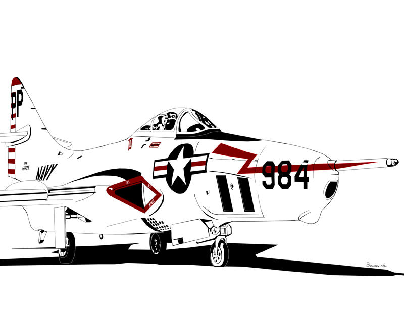 Grumman F9F-8P Cougar by bowdenja on DeviantArt