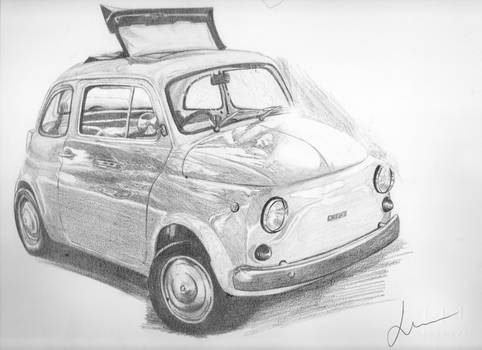 Old Fiat 500 - by me