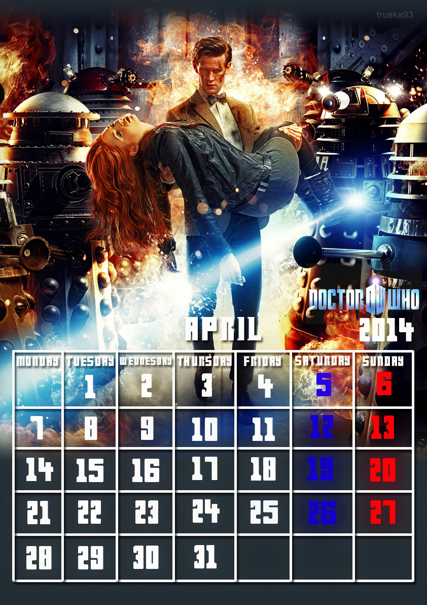 Doctor Who Calendar 14 April By Truska93 On Deviantart Doctor Who Calendar 14 April By Truska93 On Deviantart